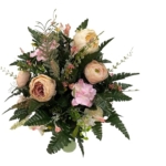 Product: Jucgghk Vivid and Realistic Floral Art Cabbage Roses Flower Arrangement,Artificial Rose Bouquet Decoration for Cemetery Headstones Gravesites