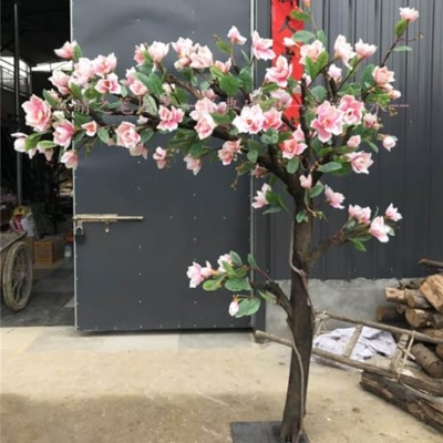 Product: Artificial Trees Outdoor Plants Artificial Magnolia Flower Tree ， Indoor Tall Faux Plant for Home Decor - Fake Magnolia Flower Trees Suitable for Indoor and Outdoor Living(3 * 3m/118 * 118in)