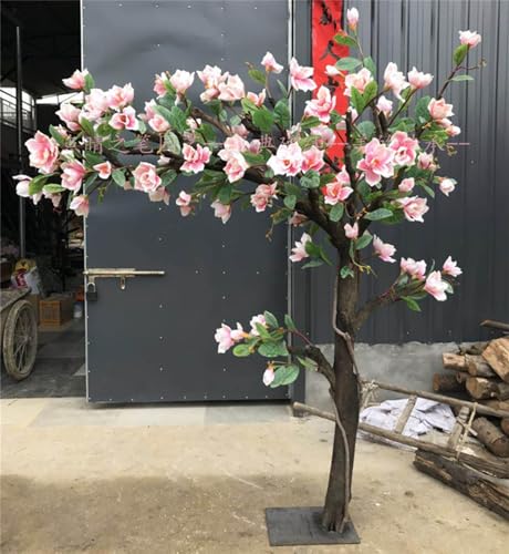 Product: Artificial Trees Outdoor Plants Artificial Magnolia Flower Tree ， Indoor Tall Faux Plant for Home Decor - Fake Magnolia Flower Trees Suitable for Indoor and Outdoor Living(3 * 3m/118 * 118in)
