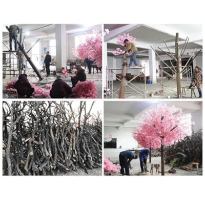Product: Handmade Light Pink Decorative Tree, Artificial Cherry Blossom Tree, with Cherry Blossom Branches, for Indoor and Outdoor Wedding Decor,001,2.3x2.0m/7.5x6.6ft
