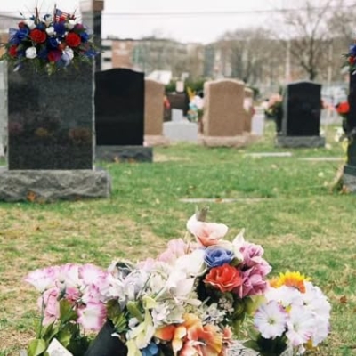 Product: Jucgghk Vivid and Realistic Floral Art Beautiful Patriotic, Memorial Cemetery Saddle Arrangement,Cemetery Flowers,Gravesite Flowers for Headstone Arrangement