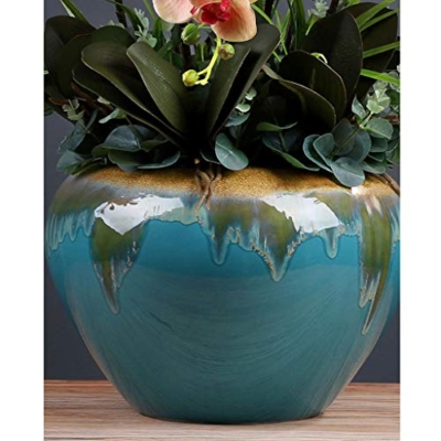 Product: Artificial Flower Bonsai with Vase Large Faux Phalaenopsis Flower Arrangement, Artificial Orchid Flowers with Ceramics Vase, Artificial Flower Arrangement for Wedding Party Home Centerpiece Decor Arra