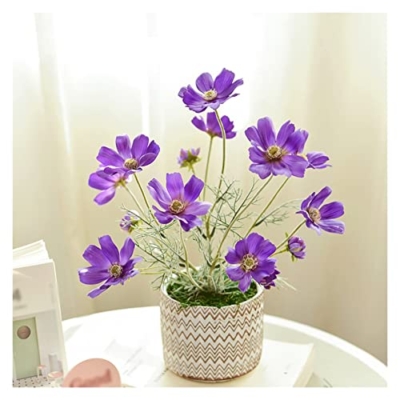 Product: Liudan Artificial Plants Artificial Cosmos Artificial Flowers Artificial Plants Fake Orchid Plant Silk Flower Decoration Accessories Home Office Decoration Artificial Potted Plant (Color : B)