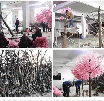 Product: Stunning Realistic Artificial Cherry Blossom Tree - Perfect Indoor/Outdoor Hotel Decoration - Realistic Leaves and Flowers, 1.2ftx1.5m