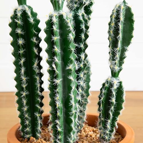 Silky Flower Store Artificial Cactus in Terracotta Planter, Desert Decor Faux Plant, 41in. ഉയ 2 2 Product: Nearly Natural 41in. Artificial Cactus in Terracotta Planter