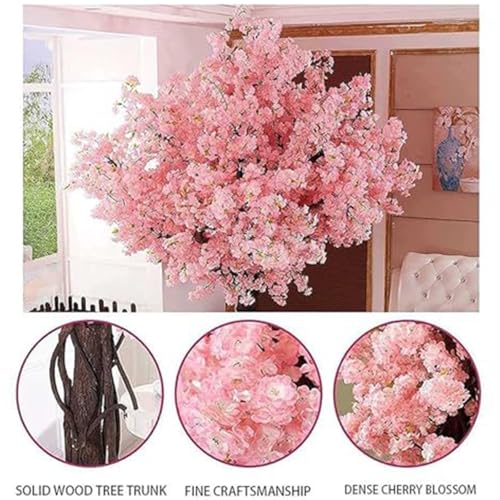 Product: Handmade Light Pink Decorative Tree, Artificial Cherry Blossom Tree, with Cherry Blossom Branches, for Indoor and Outdoor Wedding Decor,001,2.3x2.0m/7.5x6.6ft