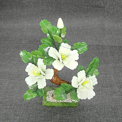 Silky Flower Store Artificial Peony Bonsai Tree, Jade Tabletop Ornament, Home Office Decor, 27x18x29cm 4 4 Product: GAZOGJ Artificial Tree Tabletop Peony Bonsai Tree Jade Bonsai Ornaments Creative Peony Flower Bonsaifor Home Office Table Decor Chinese Feng Shui Decoration Artificial Bonsai tr