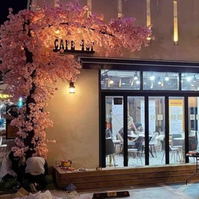 Product: Handmade Light Pink Cherry Tree, Artificial Cherry Blossom Tree, with Blossom Branches, for Indoor and Outdoor Decoration Exhibition Layout Shopping Wedding Party,001,1.8x1.5m/5.9x4.9ft