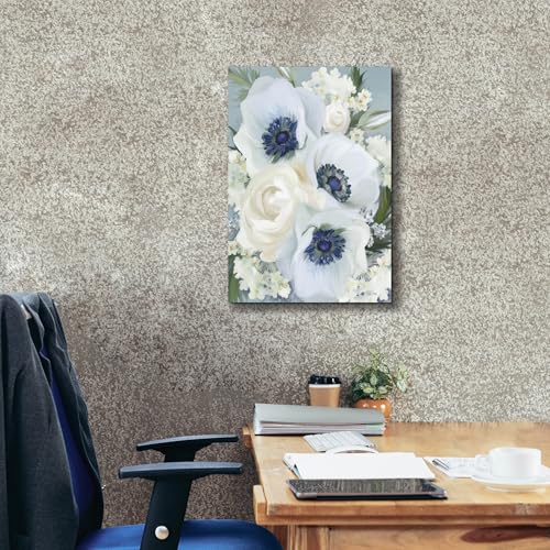 Product: Epic Graffiti 'Anemones in Blue I' by House Fenway, Giclee Canvas Wall Art, 18"x26"