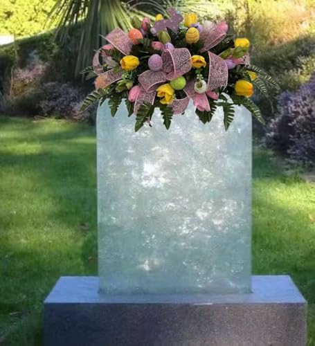 Silky Flower Store Handmade Floral Cemetery Saddle, Spring Easter Grave Headstone Decoration, Memorial Tribute Arrangement, 32in x 18in x 11in 3 3 Product: Jucgghk Vivid and Realistic Floral Art Handmade Easter Flower Cemetery Saddle,Spring Cemetery Flowers, Cemetery Decoration,Grave Site Flower for Headstone Flower