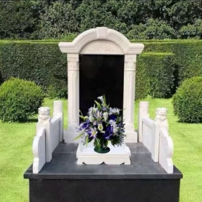 Product: Jucgghk Vivid and Realistic Floral Art 24" White, Purple Cemetery Flowers,Beautiful Artificial Flower Bouquets for Cemetery Graveyard Headstones Decor