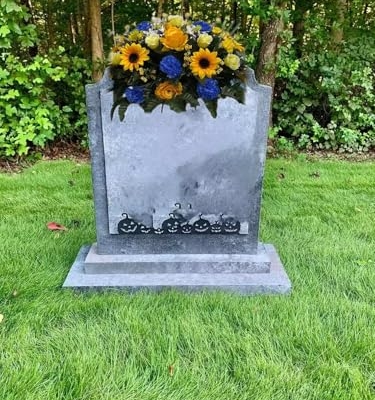 Product: Jucgghk Vivid and Realistic Floral Art 3 Pieces Set Cemetery Saddle,Headstone Flower,Spring Cemetery Flowers for Cemetery Decoration