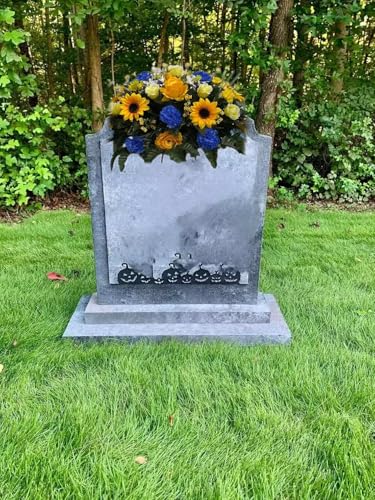 Product: Jucgghk Vivid and Realistic Floral Art 3 Pieces Set Cemetery Saddle,Headstone Flower,Spring Cemetery Flowers for Cemetery Decoration
