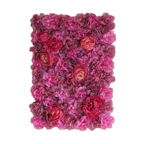 Product: Efavormart 13 Sq ft. | 4 Panels UV Protected Lifelike Assorted Silk Flower Wall Mats Panel Photo Booth Garden - Violet | Purple