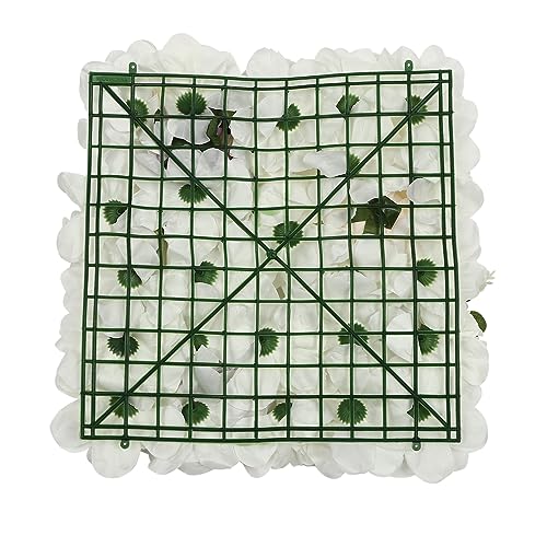 Product: INPAITOO Artificial Flower Wall Panel, 12Pcs 3D Flower Floral Backdrop, 15 * 15in Artificial Flower Wall Background Silk Rose Mat, Flower Backdrop Faux Flowers Panel for Wedding