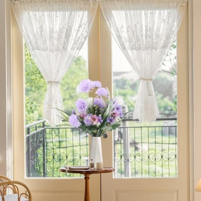 Product: JINXIAN 9 Pieces Artificial Flowers Bouquet of Artificial Flowers High End Artificial Flower for Home, Living Room, Wedding, Bedroom, Garden, Fake Flower Bouquet