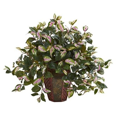 Product: Nearly Natural Hoya Artificial Decorative Planter Silk Plants, Green