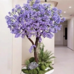Product: Artificial Trees Large Simulated Lilac Tree Dense Blue Purple Handmade Fake Lilac Tree for Home Office Garden Farmhouse Christmas Holiday Decor(5FT)