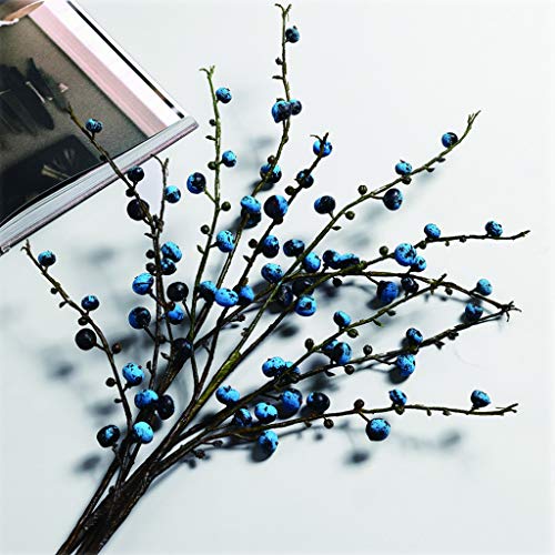 Product: Artificial Flowers 29in Length Begonia Fruit Fake Flower For Wedding Home Party Hotel Restaurant Patio or Yard, Stylish Beautiful (Blue) Fake Flower Bouquets (Color : Yellow)