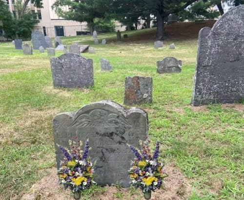 Product: Jucgghk Vivid and Realistic Floral Art 27" Tall Wildflower Summer Flowers,Premium Faux Flowers for Cemetery Grave Tombstone Decorations