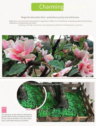 Product: Artificial Trees Outdoor Plants Artificial Magnolia Flower Tree ， Indoor Tall Faux Plant for Home Decor - Fake Magnolia Flower Trees Suitable for Indoor and Outdoor Living(3 * 3m/118 * 118in)