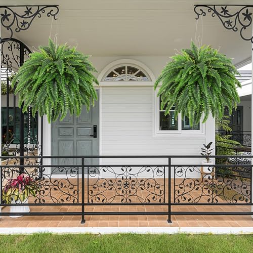 Product: Dkaltm Single Silky Artificial Boston Fern Bush, 49Inch Large Artificial Ferns for Outdoors, Large Faux Ferns Artificial Plants,Suitable for Decorating Office, Living Room Faux Greenery,95Branches