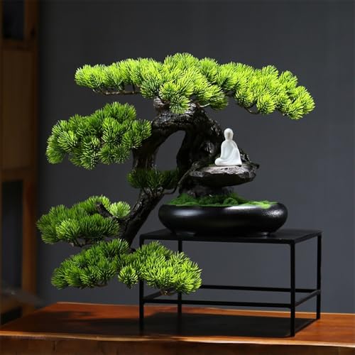 Product: MOOWI Artificial Bonsai Tree Light Luxury Simulation Tree Ornaments Entrance High-Grade Decorative Office Fake Plants Bonsai Artificial Trees Plants