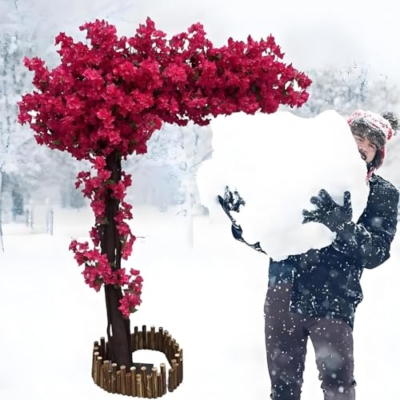 Product: Artificial Tree Tall Lifelike Fake Bougainvillea Trees, Lifelike Bougainvillea Faux Plants with Wood Trunk and Lifelike Flowers,for Home Office Wedding Outdoor Indoor Decor,2 * 1.8m