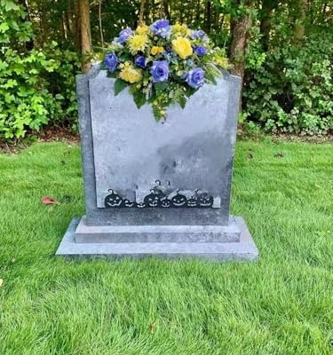 Product: Jucgghk Vivid and Realistic Floral Art 36" Artificial Cemetery Flowers,Realistic Vibrant Flowers, Outdoor Grave Decorations for Headstone