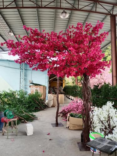 Product: Artificial Bougainvillea Tree, Faux Tree Realistic Bougainvillea Plant with Flowers/Leaves for Home Office Garden Farmhouse Christmas Holiday Decor(2x1.8m/78x72in)