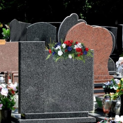 Product: TIKTOLA Artificial Cemetery Flowers for Grave Decorations Memorial Rose Headstone Saddle Outdoor Tombstone Red White Blue