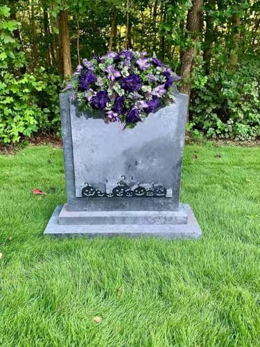 Product: Jucgghk Vivid and Realistic Floral Art 36" Artificial Cemetery Flowers,Realistic Vibrant Grave Flowers, Outdoor Grave Decorations for Headstone(Purple)