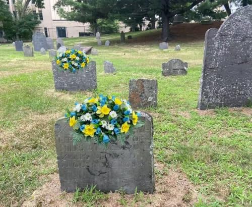 Product: Jucgghk Vivid and Realistic Floral Art 22-24” Cemetery Flower Arrangement, Artificial Cemetery Flowers Saddle,Cemetery Grave Decoration Headstone Flower for Outdoor Grave Decorations