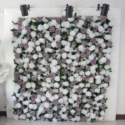 Product: YHdtUO Weddings Venue Shop Silk Rose Flower Wall Panels White Rose - 4 Pcs 60X40Cm Artificial Flowers Wall Decor Panels for Interior Wall Decor Floral Backdrop for Ph,