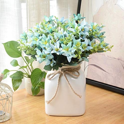 Product: Artificial and Dried Flower 10pcs Artificial Narcissus Lily Leaf Branch for Plants Wall Wedding Home Party Bridal Bouquet Decoration Accessory (Green)