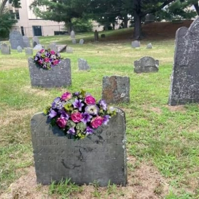 Product: Jucgghk Vivid and Realistic Floral Art 36" Beautiful Purple Cemetery SaddleMemorial Day Saddle, Headstone Flowers Saddle for Outdoor Grave Tombstone Decorations