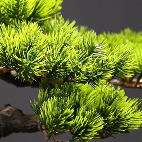 Product: MOOWI Artificial Bonsai Tree Resin Artificial Bonsai Tree Ornaments Light Luxury Decoration for Living Room Entrance Office Desktop Artificial Trees Plants