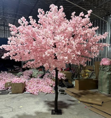 Product: Cherry Blossom Artificial Tree, Fake Pink Cherry Blossom Tree for Indoor/Outdoor, Christmas, Garden, Home, Office, Gorgeous Lifelike, Round(2 * 1.8m)
