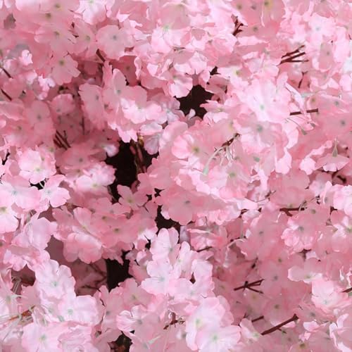 Product: Artificial Cherry Blossom Tree - Simulated Flowers, Decorative Faux Floral Potted Plant, for Indoor Outdoor Party Restaurant Mall Artificial Plant Fake Vines Flowers,001,1.8x1.5m/5.9x4.9ft