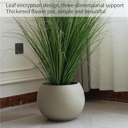 Product: Artificial Hydrangea in Beige Flower Pot, Realistic Silk Potted Plant for Home, Office & Hotel Décor (White)(Purple)