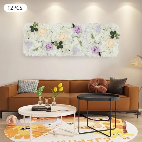 Silky Flower Store Silk Rose Flower Wall Panel, Wedding Venue Photo Backdrop, 12 Piece Floral Decor Set, 20.5cm 4 4 Product: Cncestore Silk Rose Flower Wall Panel Silk Wedding Venue Decor Photo Backdrop 12pcs