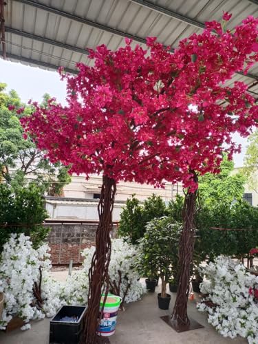 Product: Artificial Bougainvillea Tree, Faux Tree Realistic Bougainvillea Plant with Flowers/Leaves for Home Office Garden Farmhouse Christmas Holiday Decor(2x1.8m/78x72in)