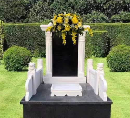 Product: Jucgghk Vivid and Realistic Floral Art Spring Cemetery Flowers,Grave Site Flower,Headstone Flower,Flower for Cemetery（Yellow