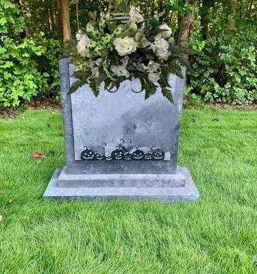 Product: Jucgghk Vivid and Realistic Floral Art Spring Cemetery Flowers,Headstone Flower,Easter Cemetery SaddleFlower for Cemetery,Grave Site Flower
