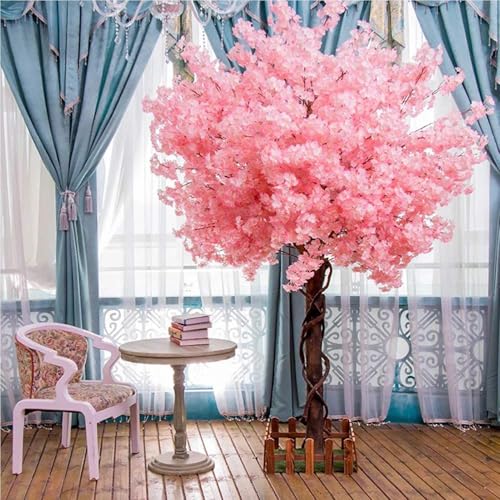 Product: Artificial Cherry Blossom Flowers Simulated Blossom Tree, Height Perfect for Party Restaurant Mall Display, for Indoor Outdoor Party Restaurant Mall Artificial Plant,001,1.5 * 1.0m/4.9x3.2ft