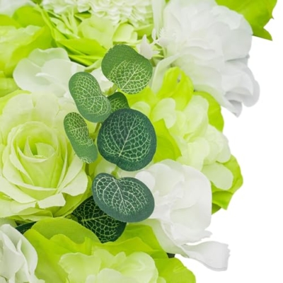 Silky Flower Store Artificial Flower Wall Panel Wedding Party Background Decor, Silk Plastic Faux Floral Backdrop, 38x38cm 13 13 Product: Cncestore 12Pcs Artificial Flower Wall Panel Wedding Party Venue Background Decor 38 * 38cm