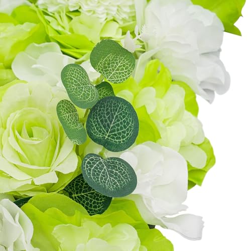 Silky Flower Store Artificial Flower Wall Panel Wedding Party Background Decor, Silk Plastic Faux Floral Backdrop, 38x38cm 6 6 Product: Cncestore 12Pcs Artificial Flower Wall Panel Wedding Party Venue Background Decor 38 * 38cm