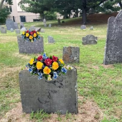 Product: Jucgghk Vivid and Realistic Floral Art 33" Artificial Cemetery Flowers Saddle,Cemetery Grave Decoration Headstone Flower for Headstone