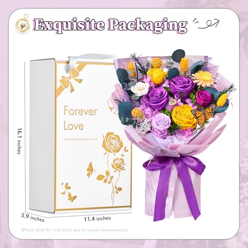 Product: Beaulasting Roses Flowers for Delivery Prime Forever Flowers Preserved Roses Bouquets Purple Flower Birthday Gifts for Women Valentine's Day Mothers Day Graduation