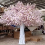 Product: Artificial Cherry Blossom Tree Realistic Pink Sakura Tree UV Resistant Faux Plant for Home Office Indoor Outdoor Decor 1.5M